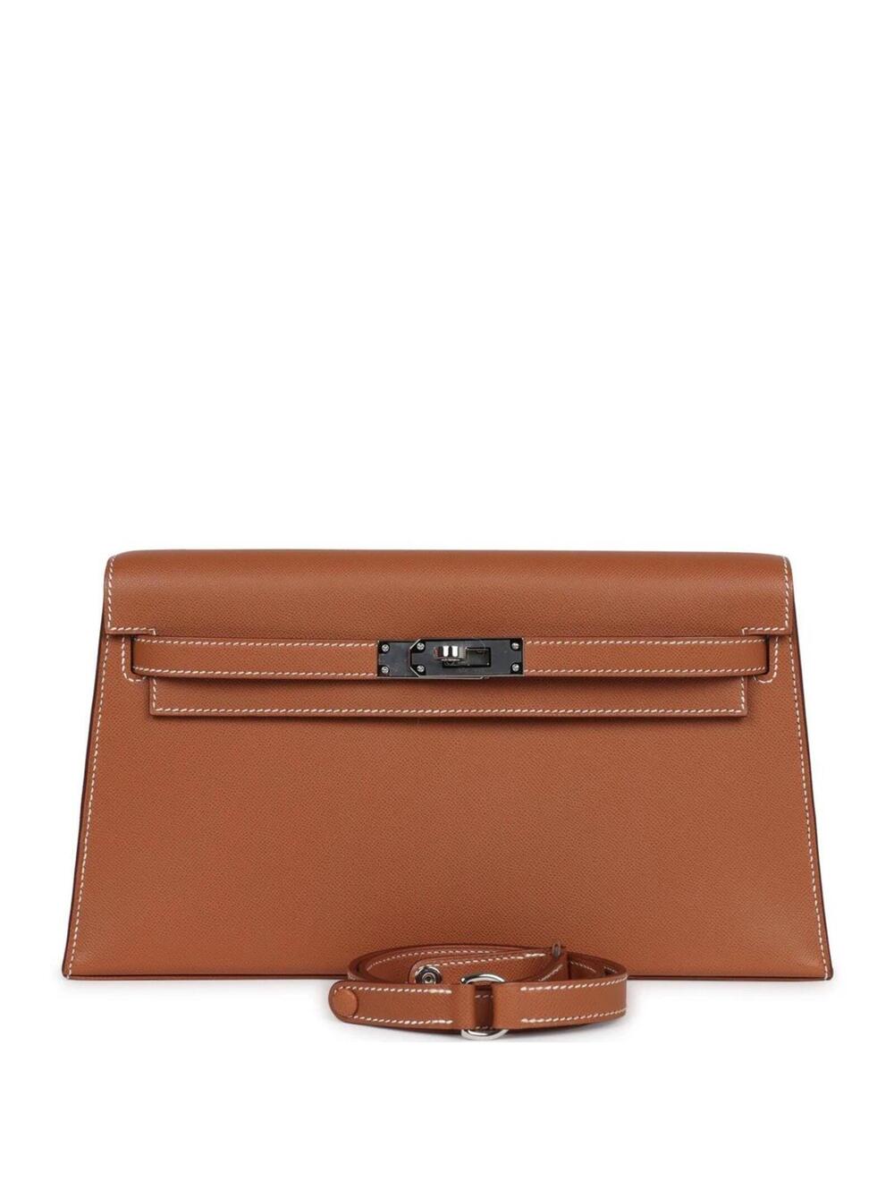 Hermes Kelly Elan Gold with PHW NEW Full set